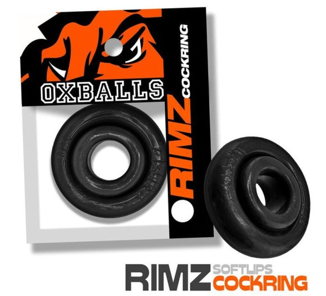 OxBalls Rimz Cock Ring Black