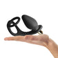 Rocks Off RO-ZEN Black P-Spot Anal Butt Plug w Bullet Vibrator