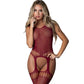 Magic Silk Exposed Alexia Body Stocking Burgundy Size OS