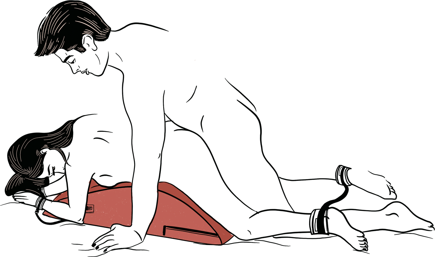 Liberator Scoop Valkyrie Edition with MicroLoop & Cuffs Ink Blue - BDSM Furniture