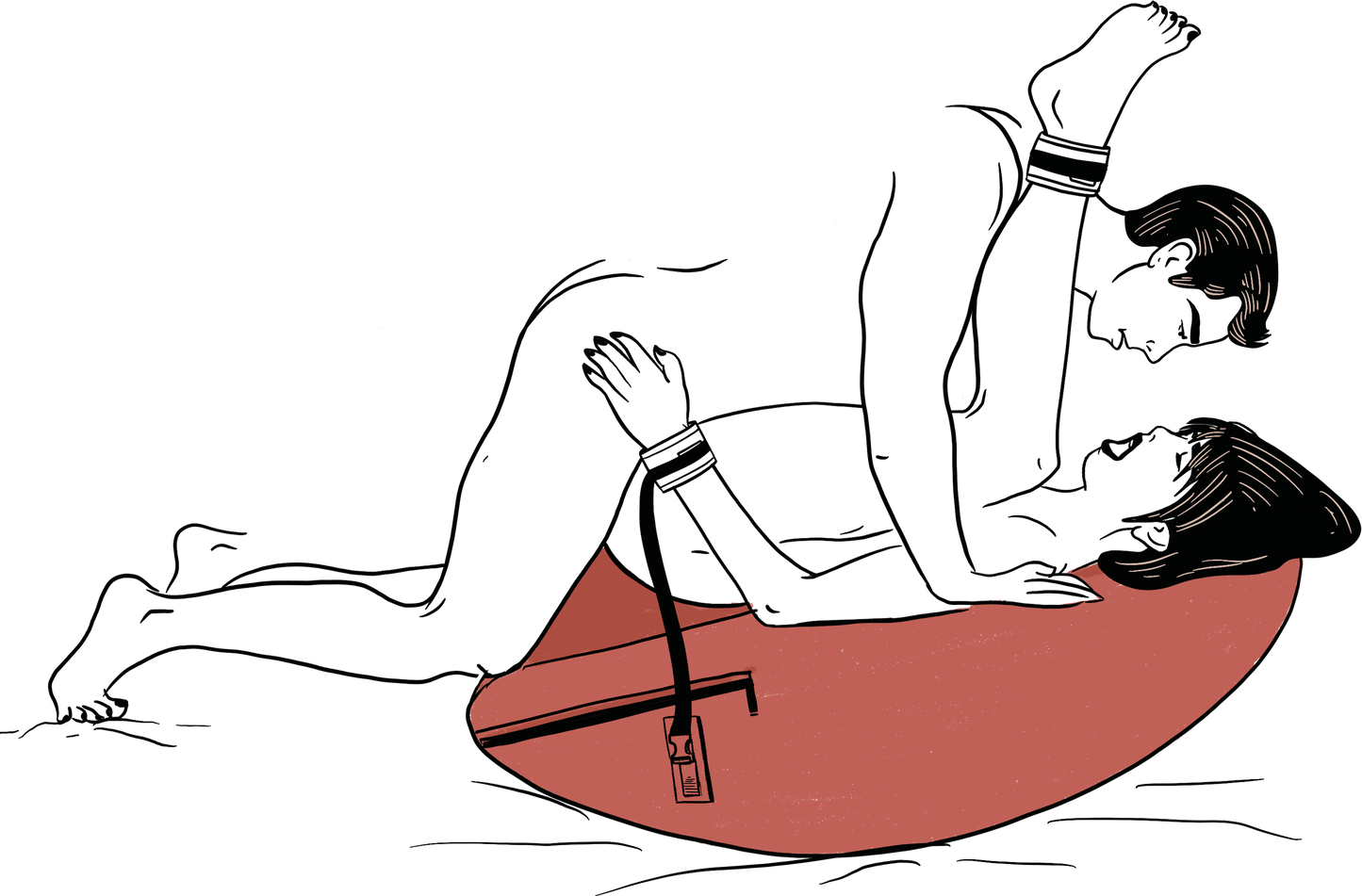 Liberator Scoop Valkyrie Edition with MicroLoop & Cuffs Ink Blue - BDSM Furniture