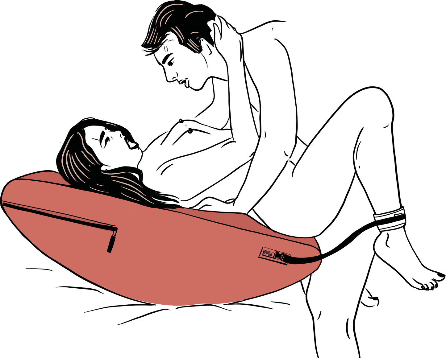 Liberator Scoop Valkyrie Edition with MicroLoop & Cuffs Ink Blue - BDSM Furniture