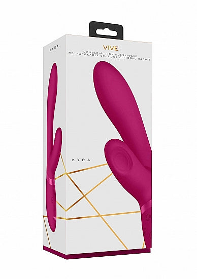 Shots Toys | VIVE Kyra Pulse Clitoral Rabbit Vibrator USB Rechargeable Pink