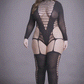 Le Desir Shade - Kalyke XXIII - Bodystocking with Turtleneck Black Size OSX