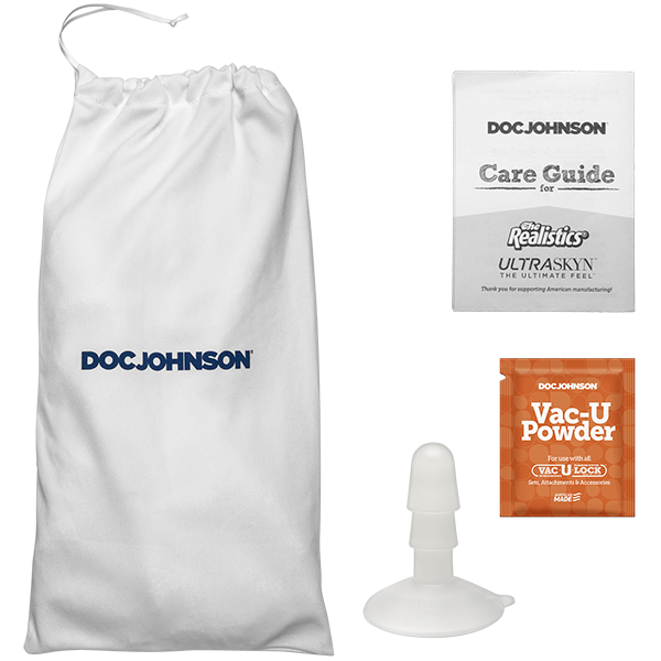 Doc Johnson Signature Cocks - James Deen - 8" ULTRASKYN Cock Vac-U-Lock Suction Cup Dildo
