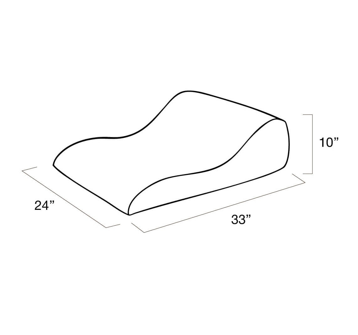 Liberator Hipster Contoured Sex Pillow Positioner Black