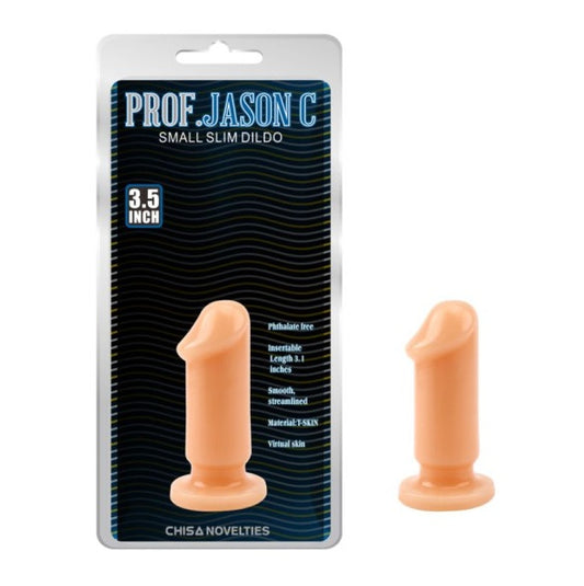 CHISA Prof Jason C Small Slim Dildo 3.5" Flesh
