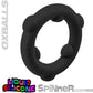 OxBalls Spinner Silicone Ring Black