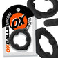 OxBalls Spinner Silicone Ring Black