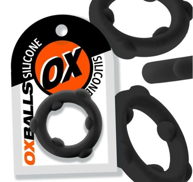OxBalls Spinner Silicone Ring Black
