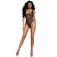 Dreamgirl Sheer Mesh Rhinestone Teddy Black Size OS