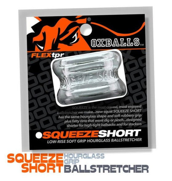 OxBalls Squeeze Short Ballstretcher Clear