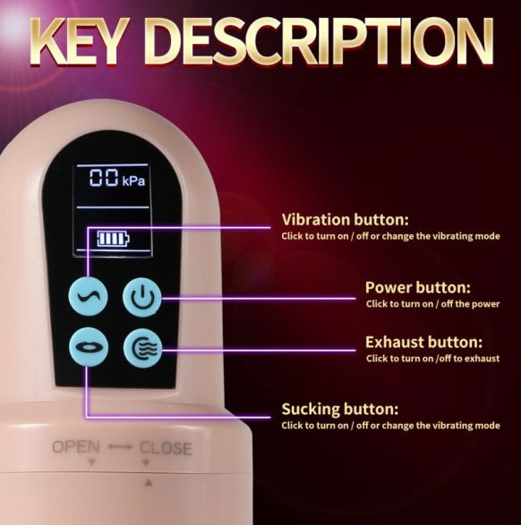 Xise Suctroker Dual Density Vibrating Sucking Vaginal Masturbator V3