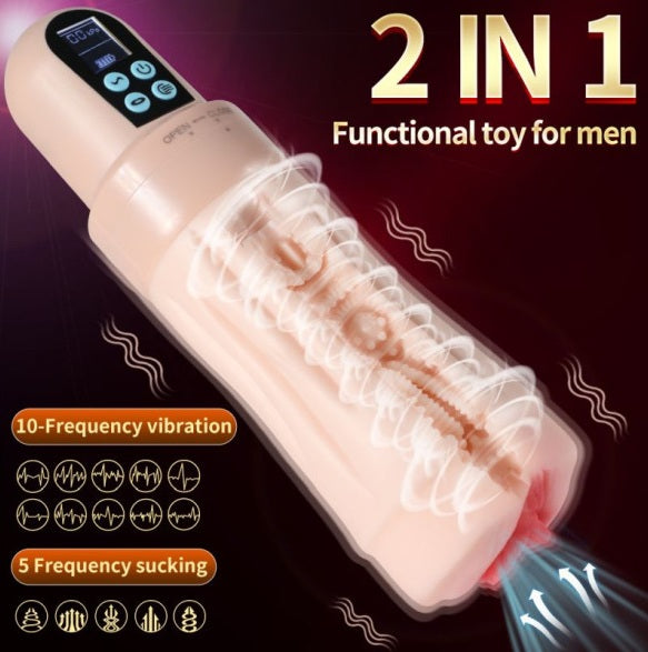 Xise Suctroker Dual Density Vibrating Sucking Vaginal Masturbator V3