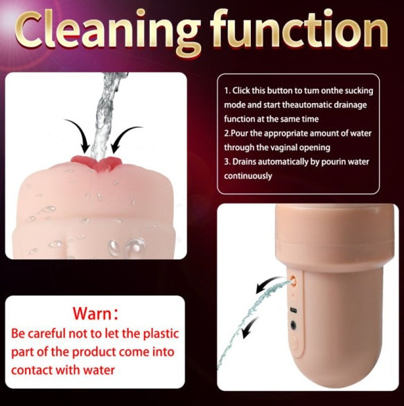Xise Suctroker Dual Density Vibrating Sucking Vaginal Masturbator V3