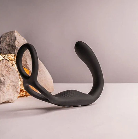 Rocks Off The Vibe 10 Speed Remote Mens Silicone Cock Ball and Anal Vibrator