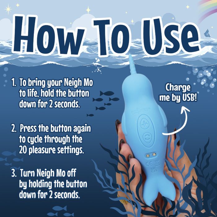 CreativeC |  Unihorn of the Sea – Neigh Mo – The Narwhal Vibrator