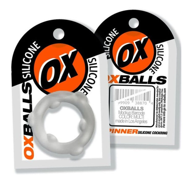 OxBalls Spinner Silicone Ring Clear