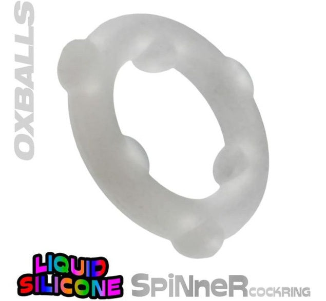 OxBalls Spinner Silicone Ring Clear