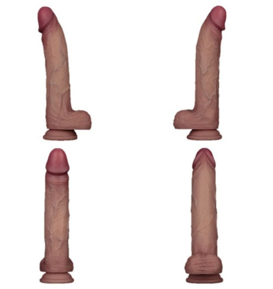 Lovetoy Vibrating Sliding Skin Pro II Silicone Dong Dildo 10" Remote