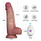 Lovetoy Vibrating Sliding Skin Pro II Silicone Dong Dildo 8" Remote