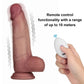 Lovetoy Vibrating Sliding Skin Pro II Silicone Dong Dildo 8" Remote