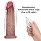 Lovetoy Vibrating Sliding Skin Pro II Silicone Dong Dildo 9" Remote