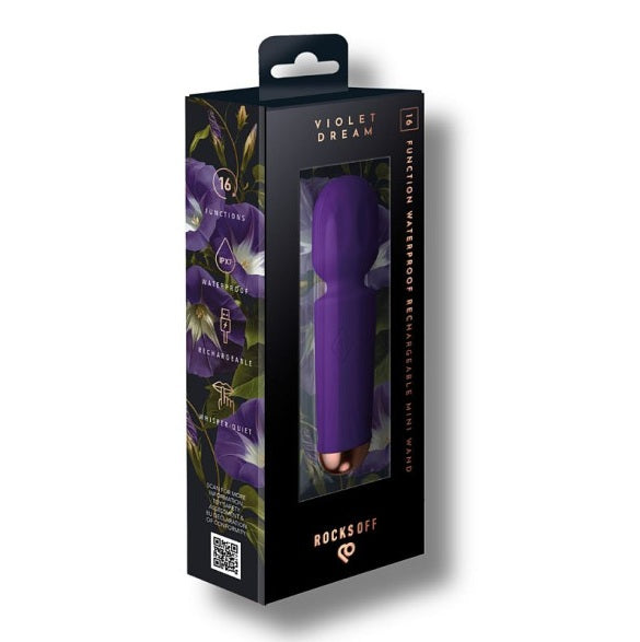 Rocks Off Rechargeable Mini Wand - Violet Dream