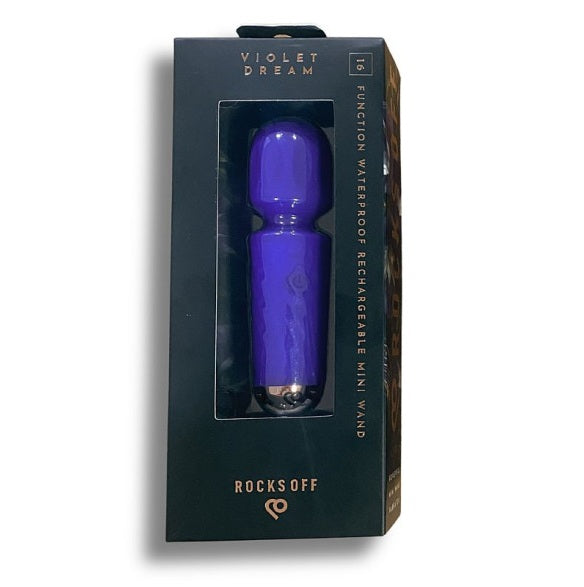 Rocks Off Rechargeable Mini Wand - Violet Dream
