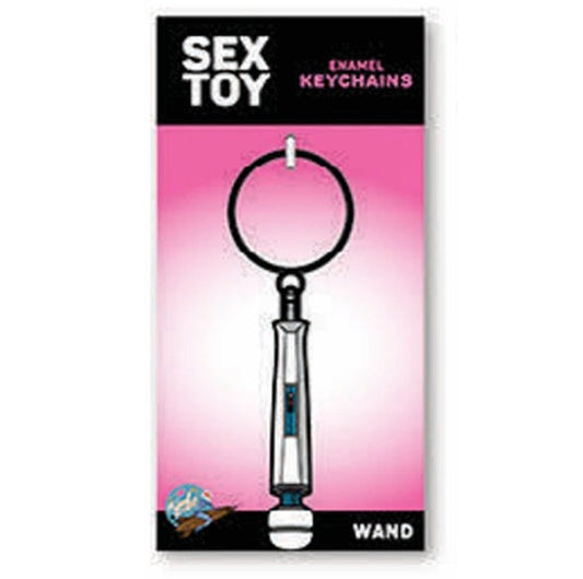 Wood Rocket Wand Keychain