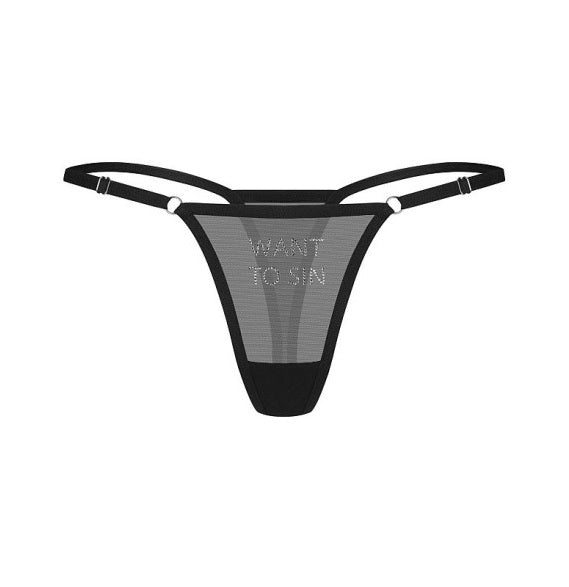 Obsessive Lingerie Want To Sin Thong Size S/M