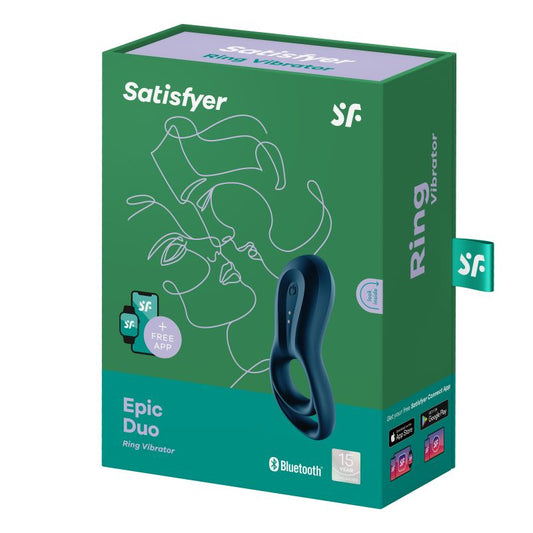 Satisfyer Epic Duo Vibrating Cockring Cock Ring (App)