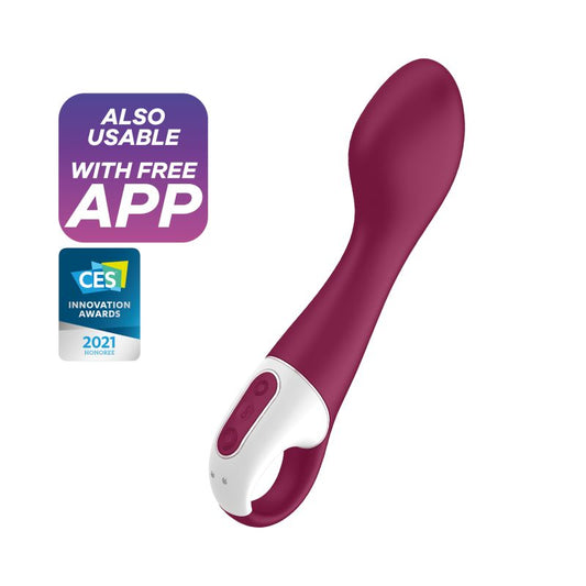 Satisfyer Hot Spot Warming G-Spot App Enabled Vibrator Plum