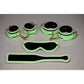 Master Series Kink In the Dark Glowing Bondage Set Flouro Green