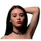 Master Series Sex Pet Leather Choker with Silver Ring Black