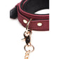 Master Series 6 Piece Velvet Bondage Set Burgundy