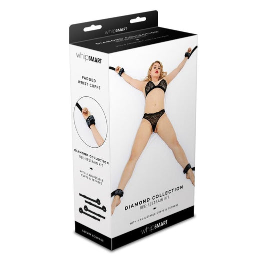 Whipsmart Diamond Bed Restraints Black