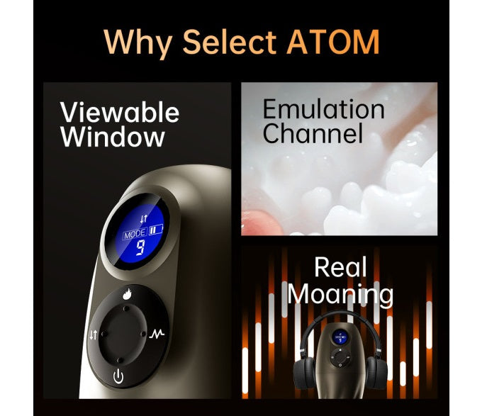 Drywell Atom Electronic Heating, Vibrating, Sucking and Moaning Masturbator