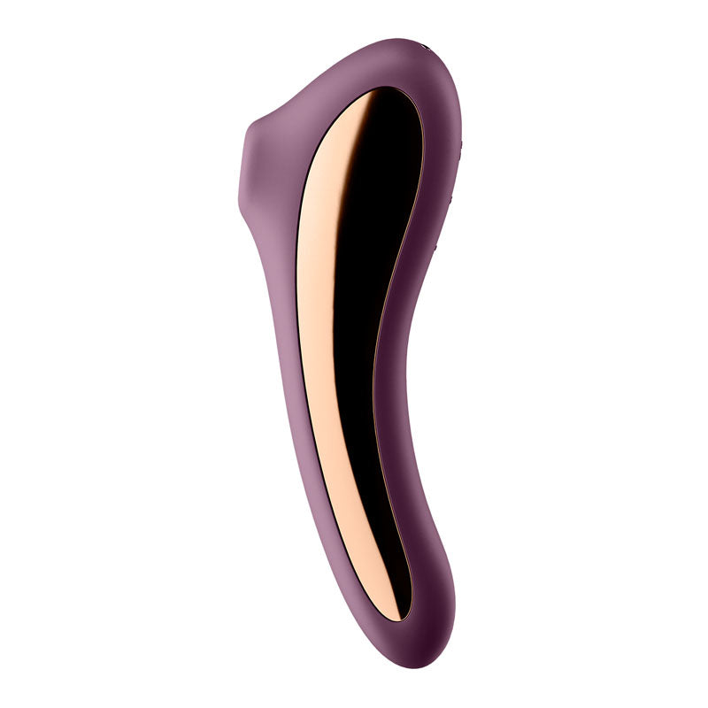 Satisfyer Dual Kiss USB-Rechargeable Clitoral Stimulator - Purple