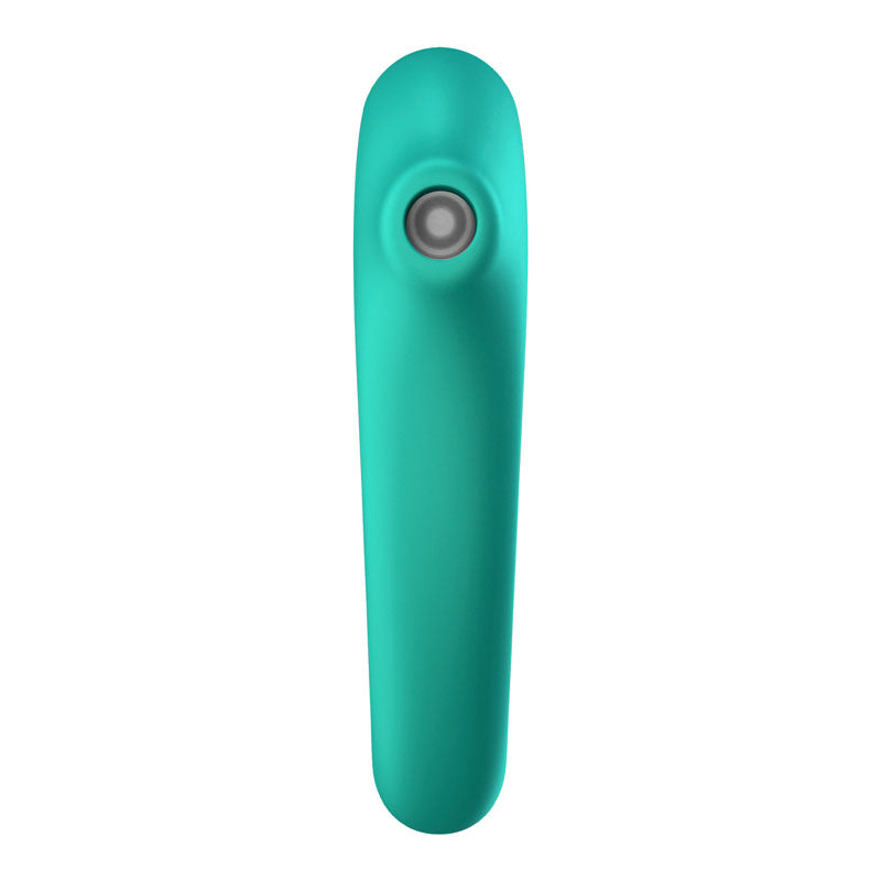 Satisfyer Dual Kiss USB-Rechargeable Clitoral Stimulator - Turquoise