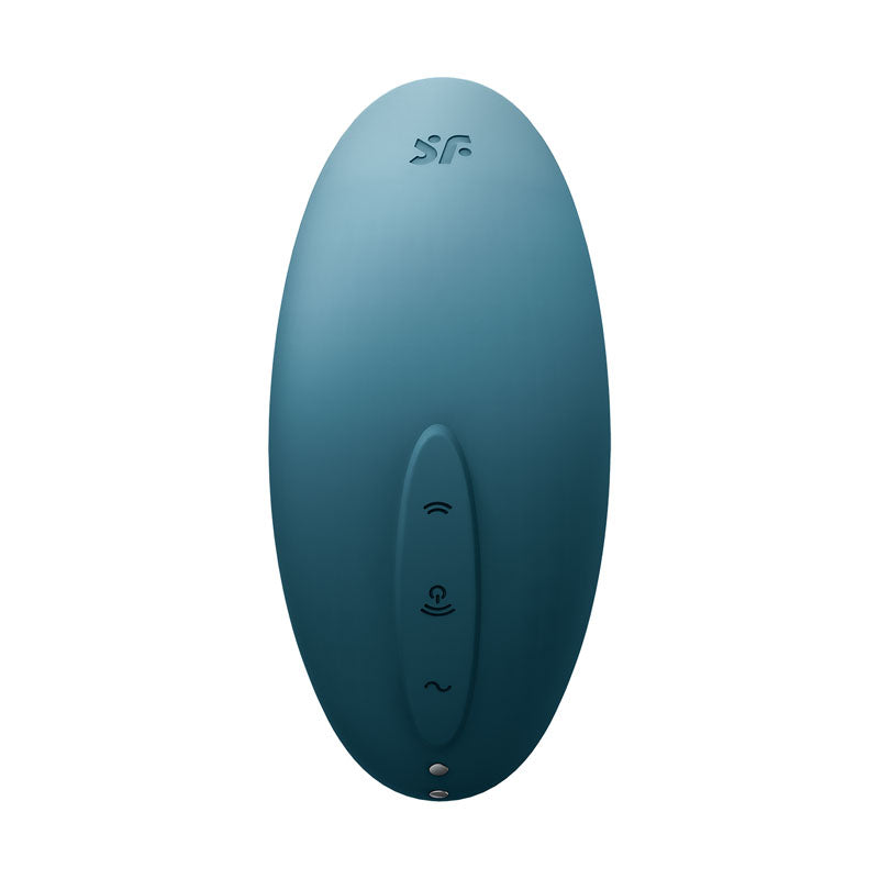 Satisfyer Vulva Lover 2 USB Rechargeable Air Pulse Clitoral Stimulator - Blue