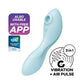 Satisfyer Curvy Trinity 5 Air Pulse Stimulator & Vibrator with App Control Blue