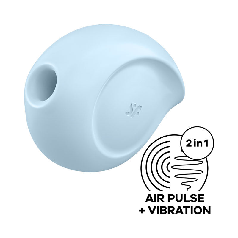 Satisfyer Sugar Rush USB Rechargeable Air Pulsation Clitoral Stimulator - Blue