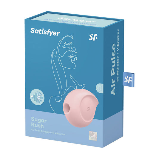 Satisfyer Sugar Rush USB Rechargeable Air Pulsation Clitoral Stimulator - Rose