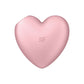 Satisfyer Cutie Heart USB Recharge Air Pulsation Clitoral Stimulator Light Red