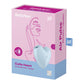 Satisfyer Cutie Heart USB Recharge Air Pulsation Clitoral Stimulator Blue