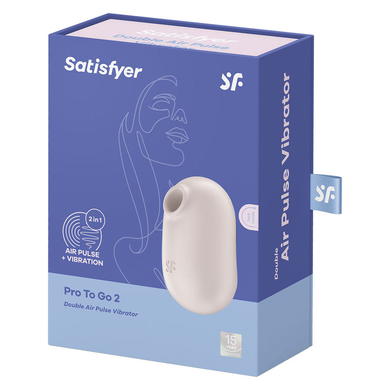 Satisfyer Pro To Go 2 - Double Air Pulse Vibrator - Beige