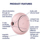 Satisfyer Pro To Go 3 USB Rechargeable Air Pulse Clitoral Stimulator - Rose
