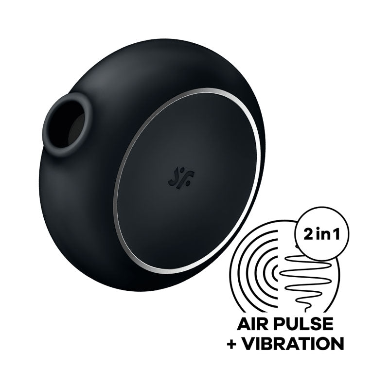 Satisfyer Pro To Go 3 USB Rechargeable Air Pulse Clitoral Stimulator - Black